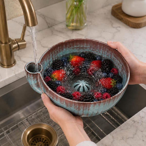 Ceramic Berry Bowl Washer - Etsy