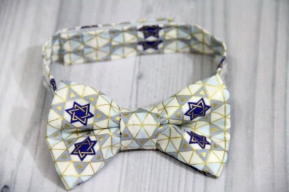 Star of David Hanukkah Boys Bow Tie. Great for Weddings | Etsy