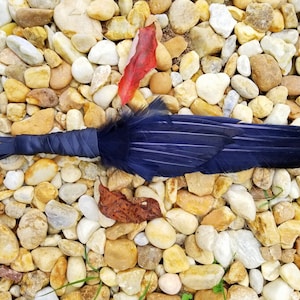 NEW YEAR SALE! Smudge Fan. Smudge Feather. Raven. Crow. Feather. Crow Feather Fan. Black. Raven Fan. Crow Fan. Feather for Smudge.