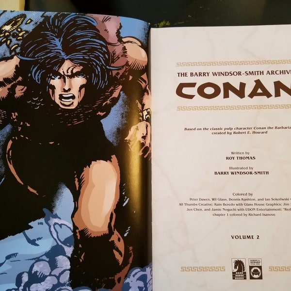 Graphic Novel. Conan. De Barry Windsor-Smith Archieven. Deel twee. Dark Horse Comics. Faux Leatherbound Hardback. Full Color. 309 pagina's.
