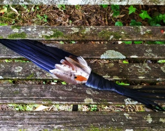 Smudge Fan. Owl Crow Raven. Smudge Feather. Feather. Crow Owl Feather Fan. Black. Raven Fan. Crow Fan. Feather for Smudge. Native American