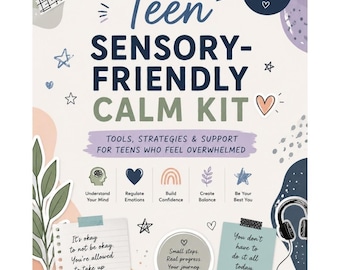 Teen Sensory-Friendly Calm Kit | ADHD Autism Anxiety Support Workbook (Digital Download)