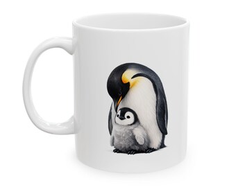 Mug pour un cadeau significatif, Mug Illustration Pingouin | Pingouin aquarelle mignon avec subtilité avec citation