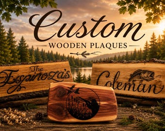 Custom Wood Plaques, Custom Logos / Crests Wall Art, Personalized Home Decor