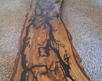 Handmade  | Live Edge Wood Bar Top | Epoxy Lightning Burn Countertop – Epoxy  | Resin