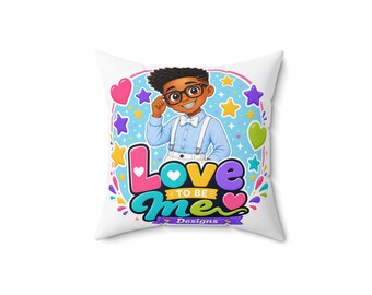 Bunter Kissenbezug, Inspirational Kissenbezug, Self Love Home Decor, Cute Cartoon Kissen, Schlafzimmer & Wohnzimmer Akzent