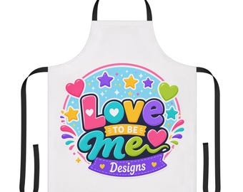 Bunte Schürze, Candy Print Küchenschürze, Niedliche Kochschürze, Backschürze, Verstellbare Kochschürze, Bastelschürze