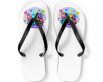 Gepolsterte Sommer Flip Flops, Bunte Strand Sandalen, Leichte EVA Flip Flops, Rutschfeste Strand Schuhe