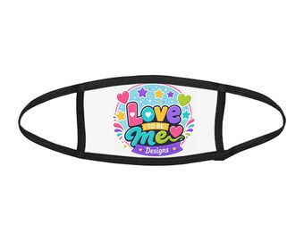 Bunte Gesichtsmaske für Kinder, leichte Kindergesichtsmaske, zweilagiges Polyester, verspielte Alltagsmaske, verstellbare Ohrschlaufen