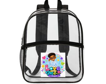 Übersichtlicher Rucksack | Stadion Zugelassene Transparente Tasche für Schule & Festivals | Verstellbare Träger