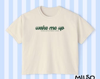 WHEN DEPLOYMENT ENDS| minimalist sleepy slogan tee