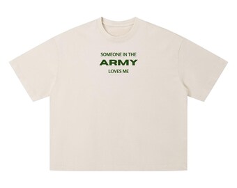 Someone in the Army - Unisex Vintage Wash Boxy T-Shirt