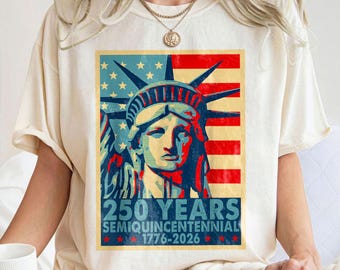 America 250 png, Statue of liberty patriotic poster, 250 years semiquincentennial design, Vintage USA celebration