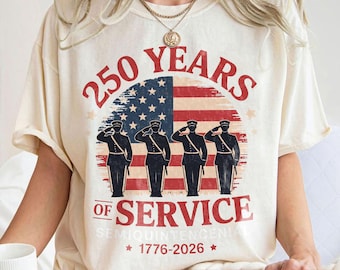 250 anni di servizio PNG, America 250, Cinquecentesimo anniversario 1776-2026, PNG militare patriottico, design a sublimazione della bandiera USA