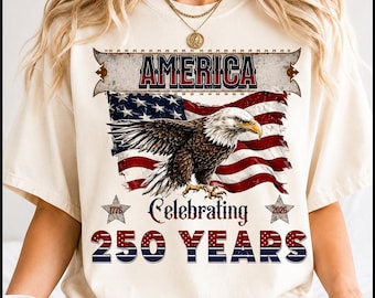 America 250 png, Celebrating 250 years design, Patriotic eagle American flag graphic, 1776-2026 anniversary artwork
