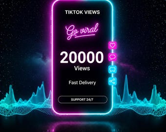 TikTok-videopromotie | 20.000 weergaven | Sociale media-groeiservice