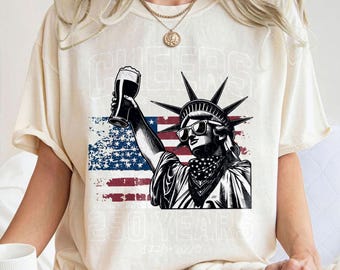 America 250 png, Cheers to 250 years patriotic design, Funny Statue of Liberty beer graphic, 1776-2026 freedom celebration, Fourth of July