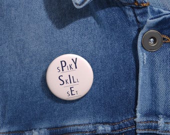 Spiky Skill Set Custom Pin Button