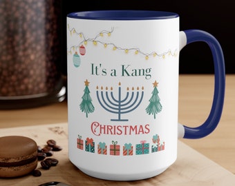 Custom Chrismukkah Mug | Christmas Hanukkah Mug | Hanukkah Christmas Gift | Funny Hanukkah Gift | Gift for Coffee Lover | Christmukkah Gift