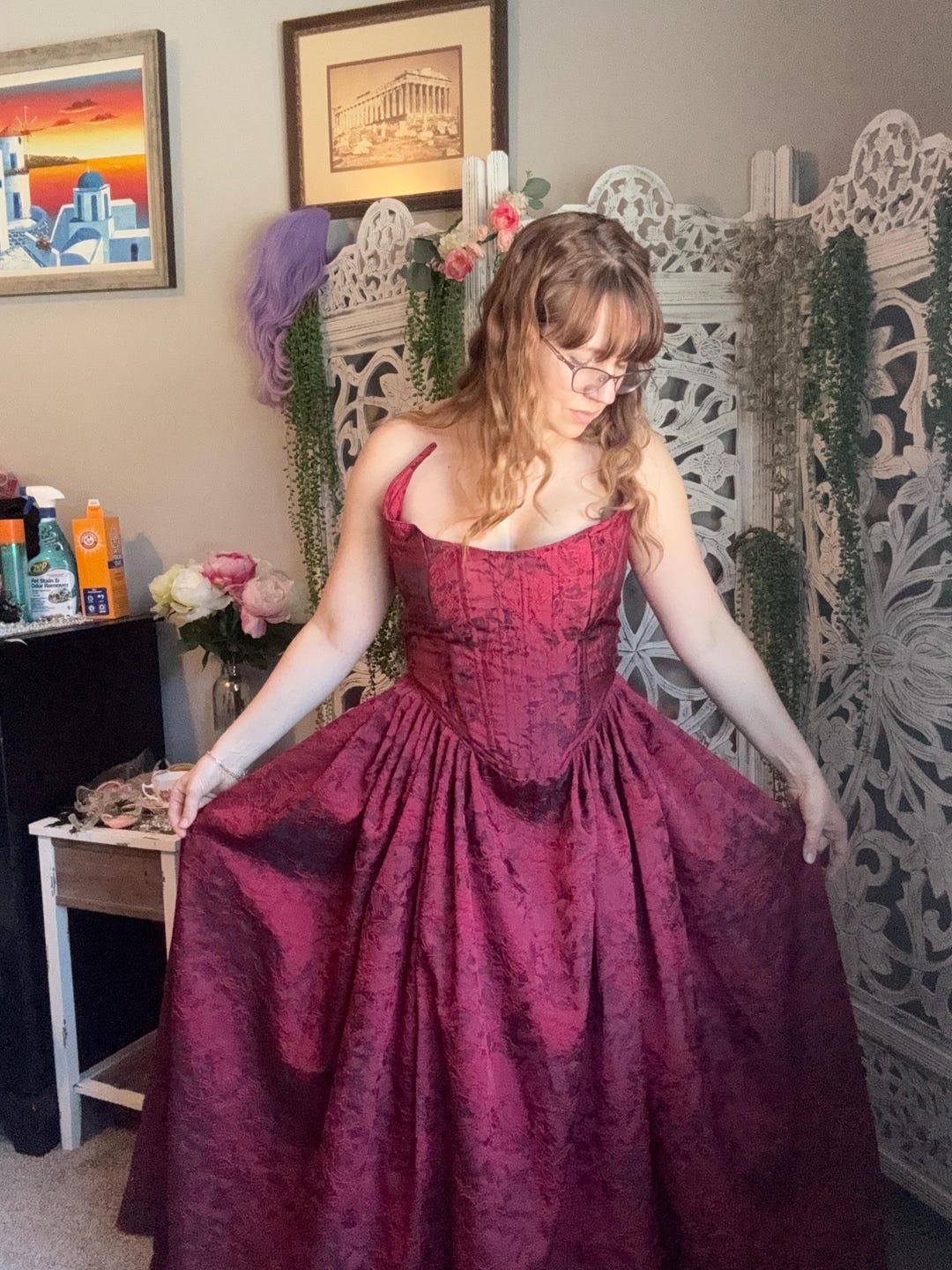 Red Court Robe Custom Red Night Court Gown - Etsy
