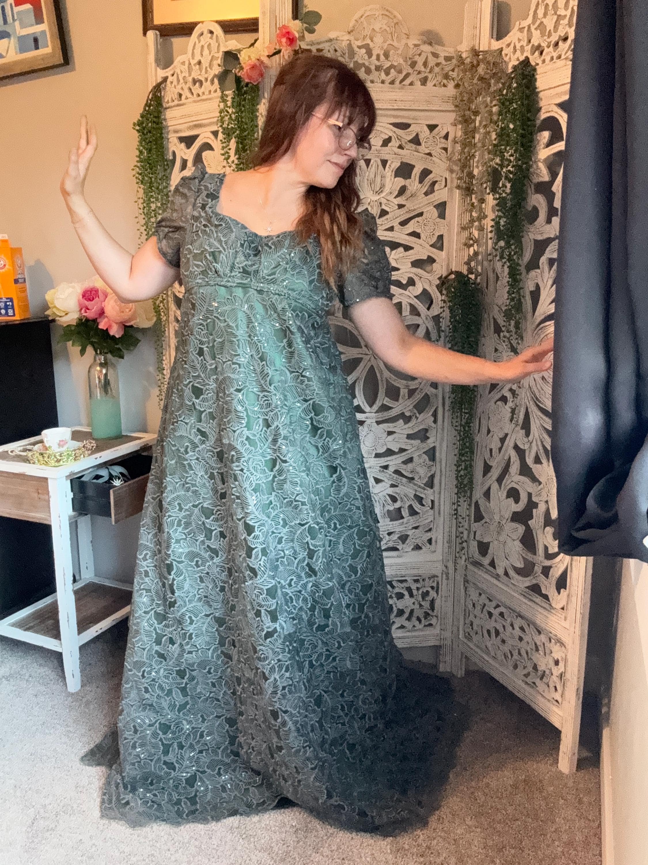 Penelope Bridgerton Green Dress - Etsy