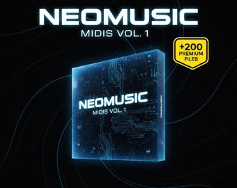 NeoMusic Midis Vol.1 – Premium MIDI Pack for Trap, Drill & Emotional Beats | Melody MIDI Collection for Producers