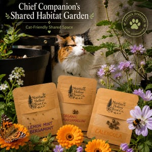 Cat-Friendly Pollinator Garden Seeds | Calendula, Bergamot, Marshmallow Plants