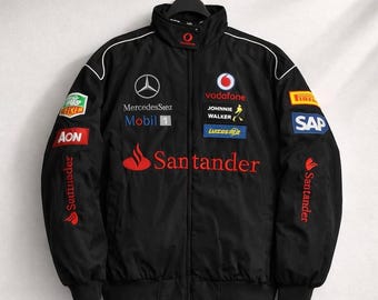Kurtka Vintage Mercedes F1 Team: Santander Vodafone Racing Motorsport Streetwear