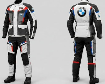 Kombinezon motocyklowy BMW Motorrad Adventure, wodoodporna kurtka i spodnie turystyczne