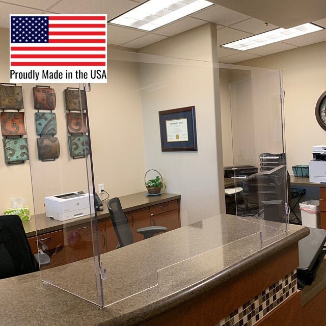 Protection Barrier | Sneeze Guard for Desk or Counter - FREE SHIPPING
