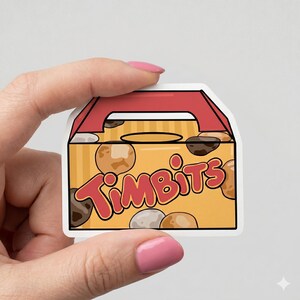 Timbits munk laptop klistermärke