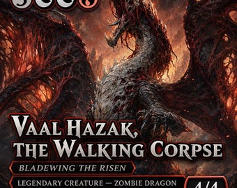 Vaal Hazak the Walking Corpse MTG Proxy | Monster Hunter Card