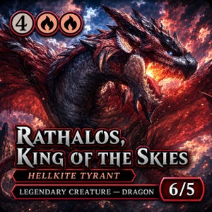 Rathalos King of the Skies MTG Proxy | Monster Hunter Card