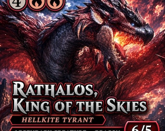 Rathalos King of the Skies MTG Proxy | Monster Hunter Card