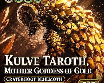 Kulve Taroth Craterhoof Behemoth MTG Proxy | Monster Hunter Elder Dragon Art Card