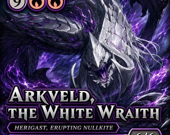Arkveld the White Wraith MTG Proxy | Monster Hunter Card