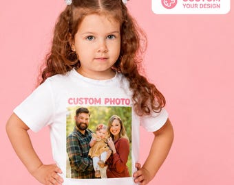 T-shirt personalizzata Comfort Colors per bambini, maglietta grafica retrò personalizzata, maglietta per tutta la famiglia