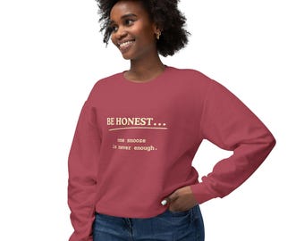 Gemütliches Sweatshirt mit Rundhalsausschnitt, witziger Morgen-Spruch, Geschenk für Langschläfer