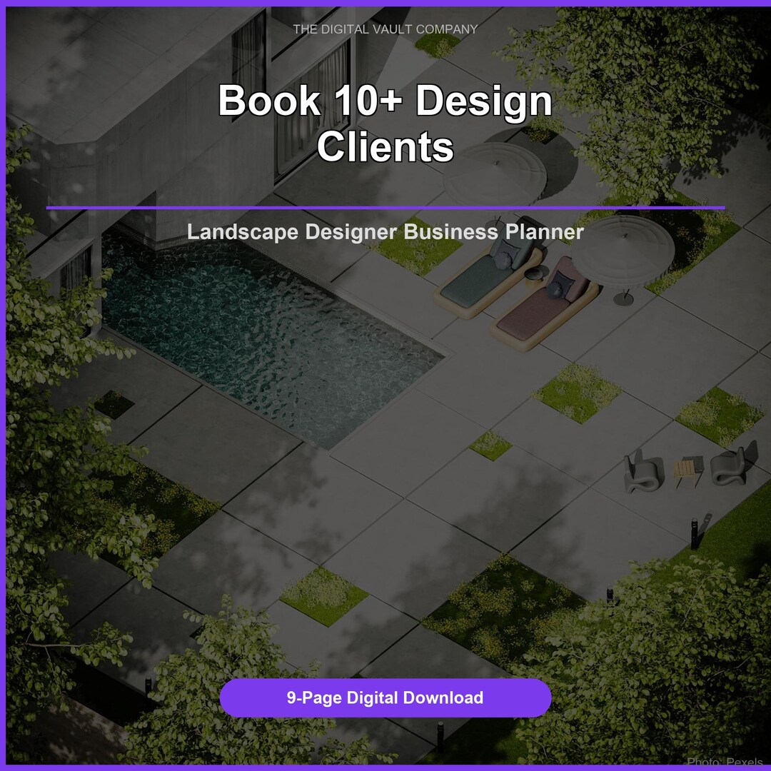Landscape Design Client Consultation Tracker Portfolio Organizer for ...