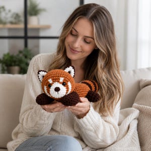 Crochet Red Panda Pattern | Plush Amigurumi Tutorial (PDF Download)