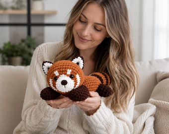 Roter Panda Häkelanleitung | Plüsch Amigurumi Anleitung (PDF Download)