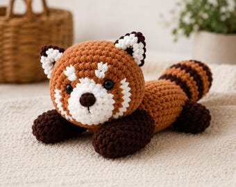 Crochet Red Panda Pattern | Plush Amigurumi Tutorial (PDF Download)