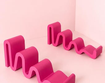 3D Printed Wave Laptop Stand | Ergonomic Tablet Holder (Made to Order)