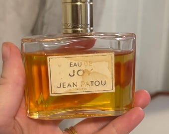 Jean Patou Joy Eau de Joy Perfume, Full Bottle, JP Monogram Cap, Made France