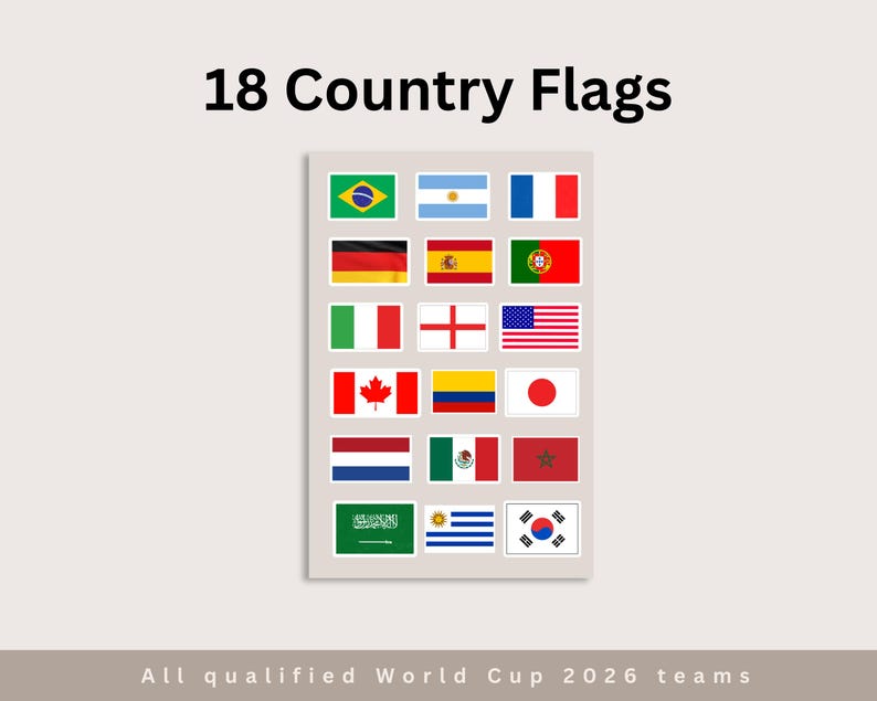 World Cup 2026 Stickers Printable Digital Soccer Sticker Collection PNG world-cup-2026-stickers-printable-digital-soccer-sticker-collection-png