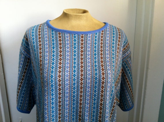 60's patterned tunic sweater - image 3