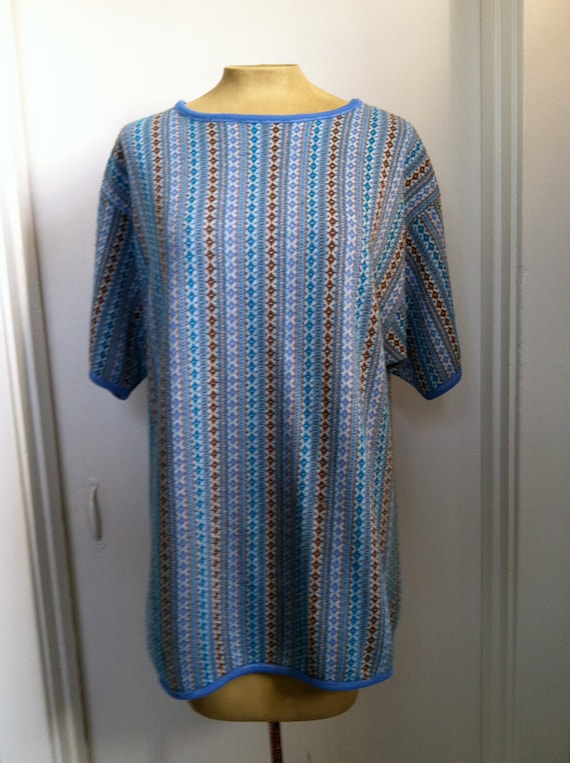 60's patterned tunic sweater - image 2