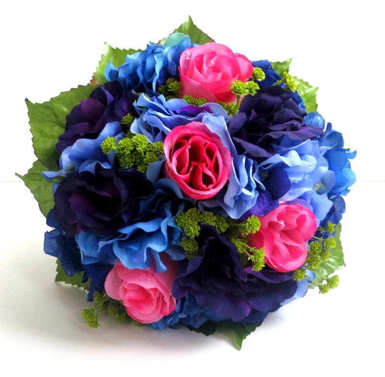 Silk Bridal Bouquet Faux Bouquet Artificial Bouquet Etsy