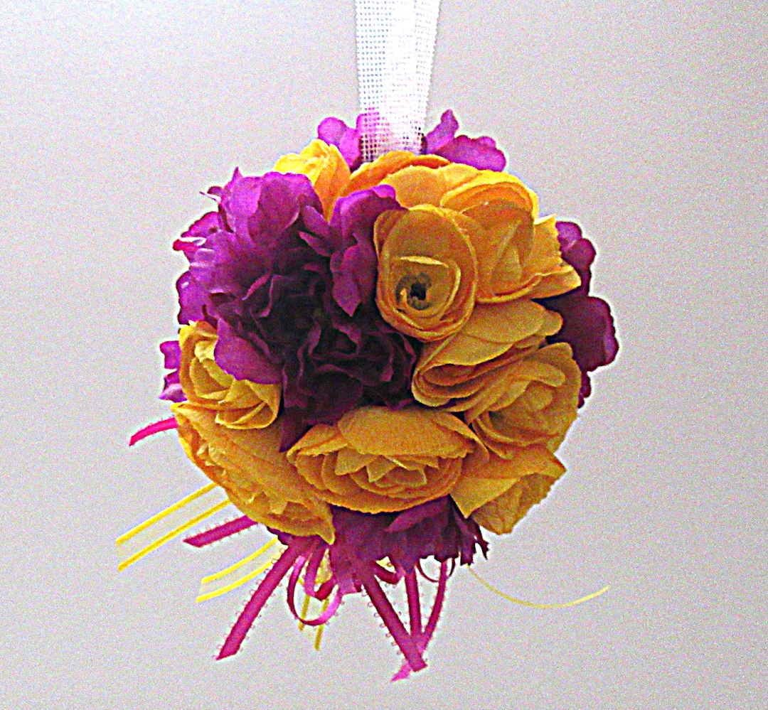 Kissing Ball Kissing Pomander Flower Girl Kissing Ball Etsy
