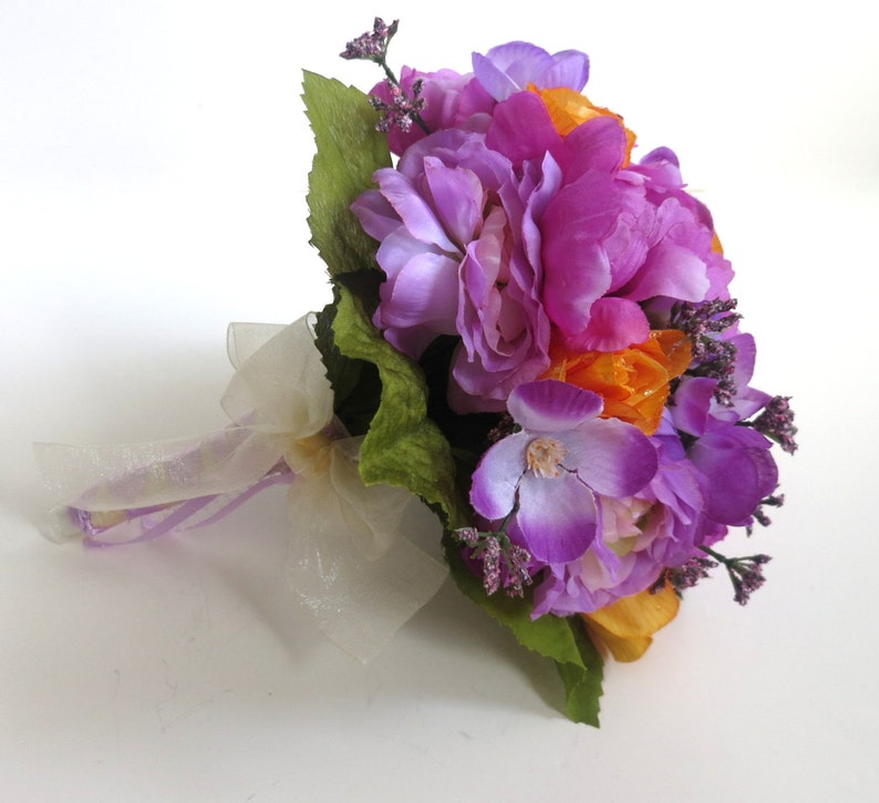 Bridal Bouquet Silk Bouquet Faux Bouquet Artificial Etsy